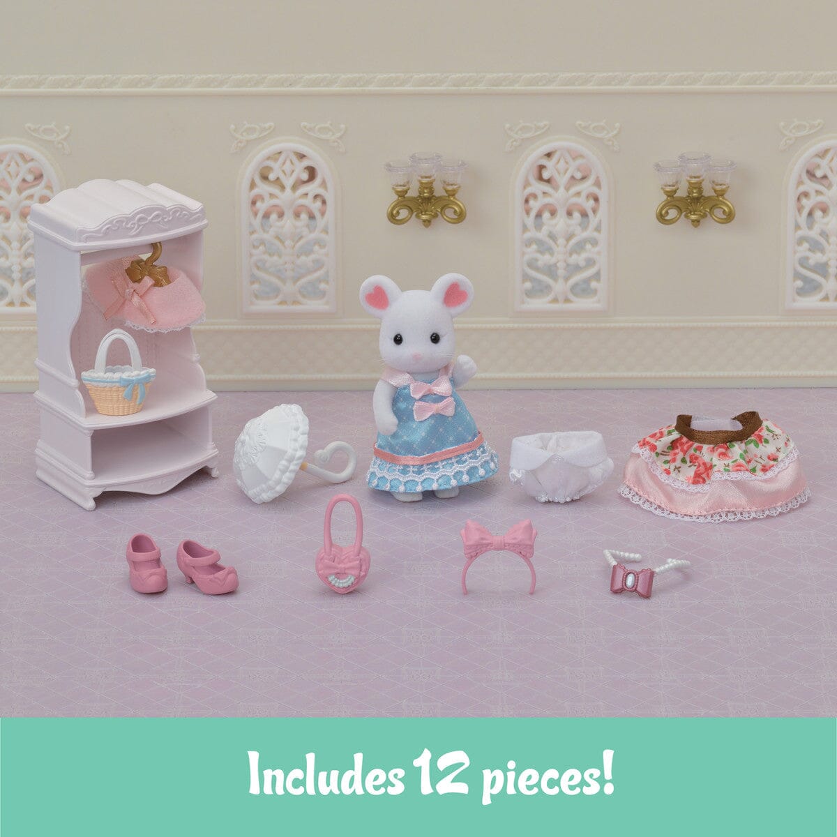 Calico Critters Fashion Play Set-- Sugar Sweet Collection