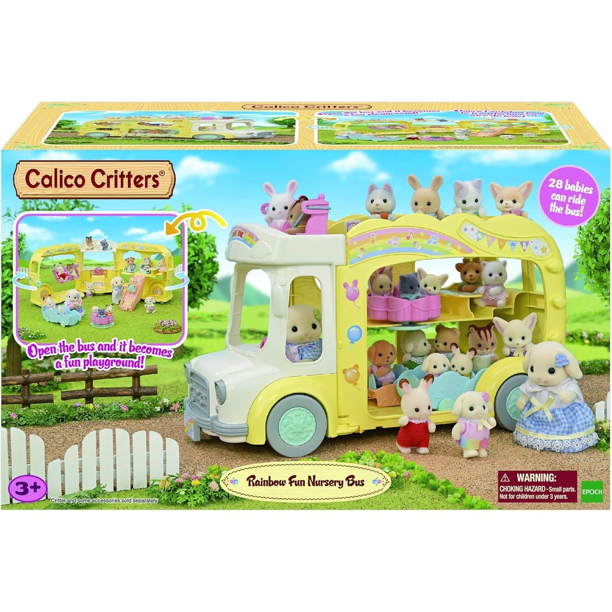 Calico Critters Rainbow Fun Nursery Bus