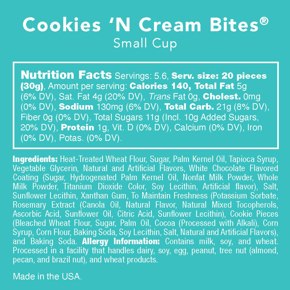 Candy Club -- Cookies 'N Cream Bites