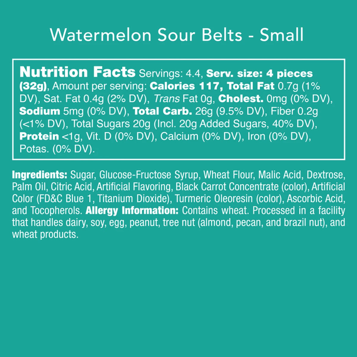 Candy Club -- Watermelon Sour Belts