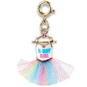 Charm It! Gold B-Day Girl Tutu Charm