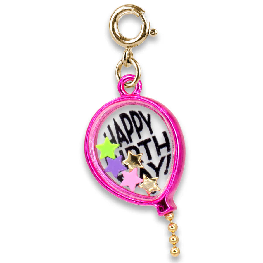 Charm It! Gold Birthday Balloon Shaker Charm