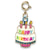 Charm It! Gold Birthday Cake Charm