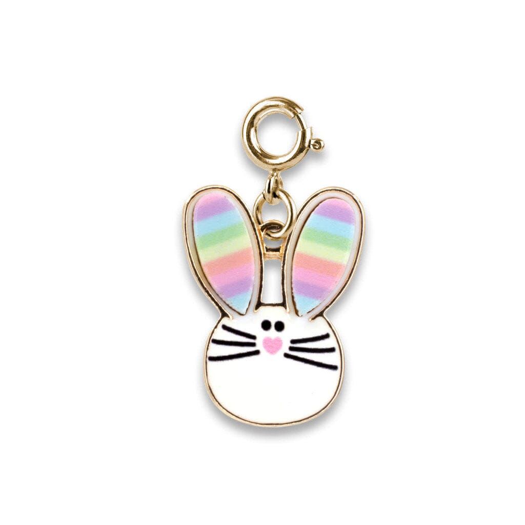 Charm It! Gold Gold Rainbow Bunny Charm