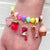Charm It! Gold Pastel Heart Stretch Bead Bracelet