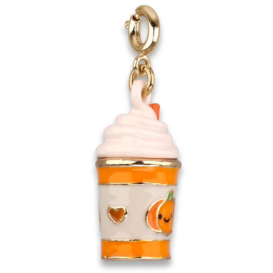 Charm It! Gold Pumpkin Spice Latte Charm