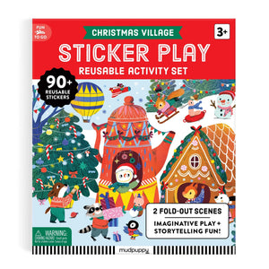 Christmas Village Sticker Play Reusable Activity Set by Mudpuppy