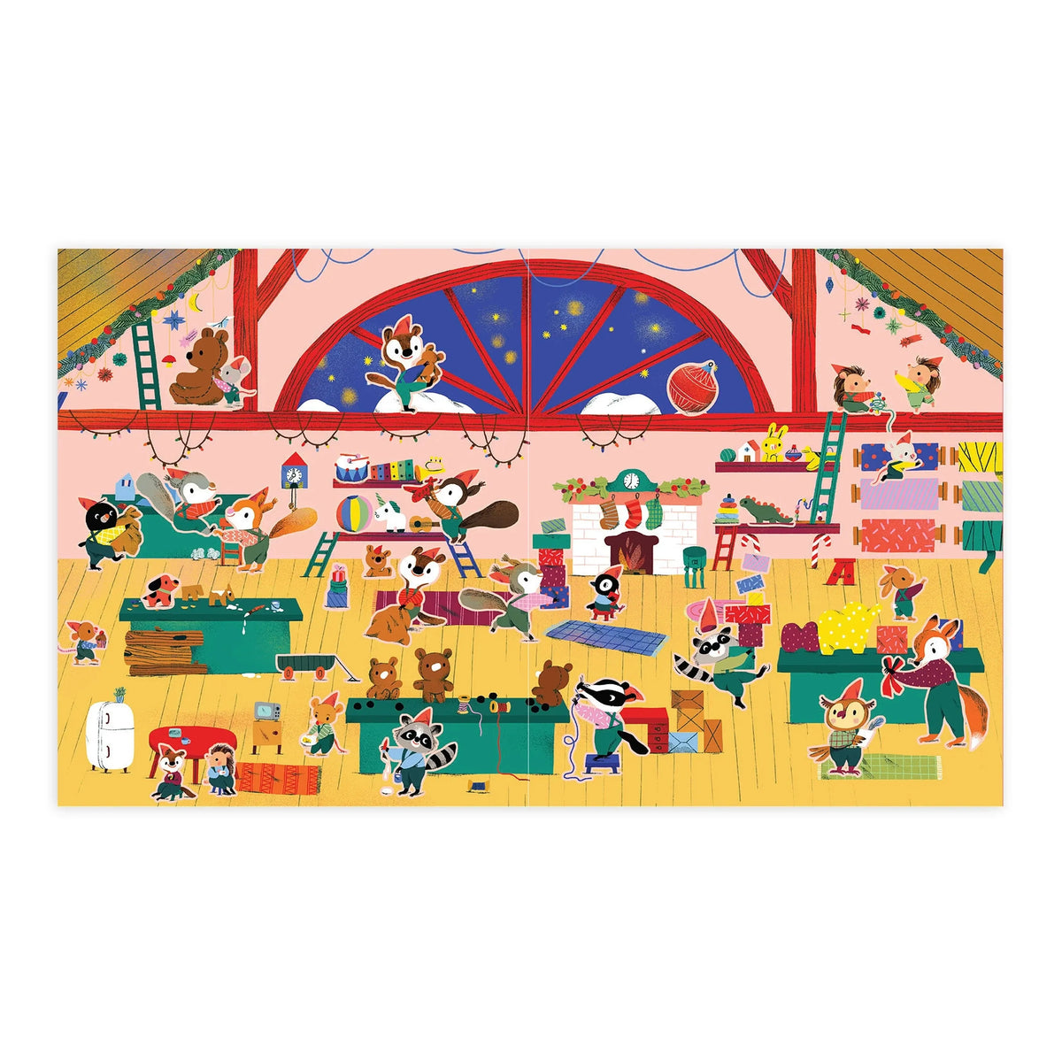 Christmas Village Sticker Play Reusable Activity Set by Mudpuppy