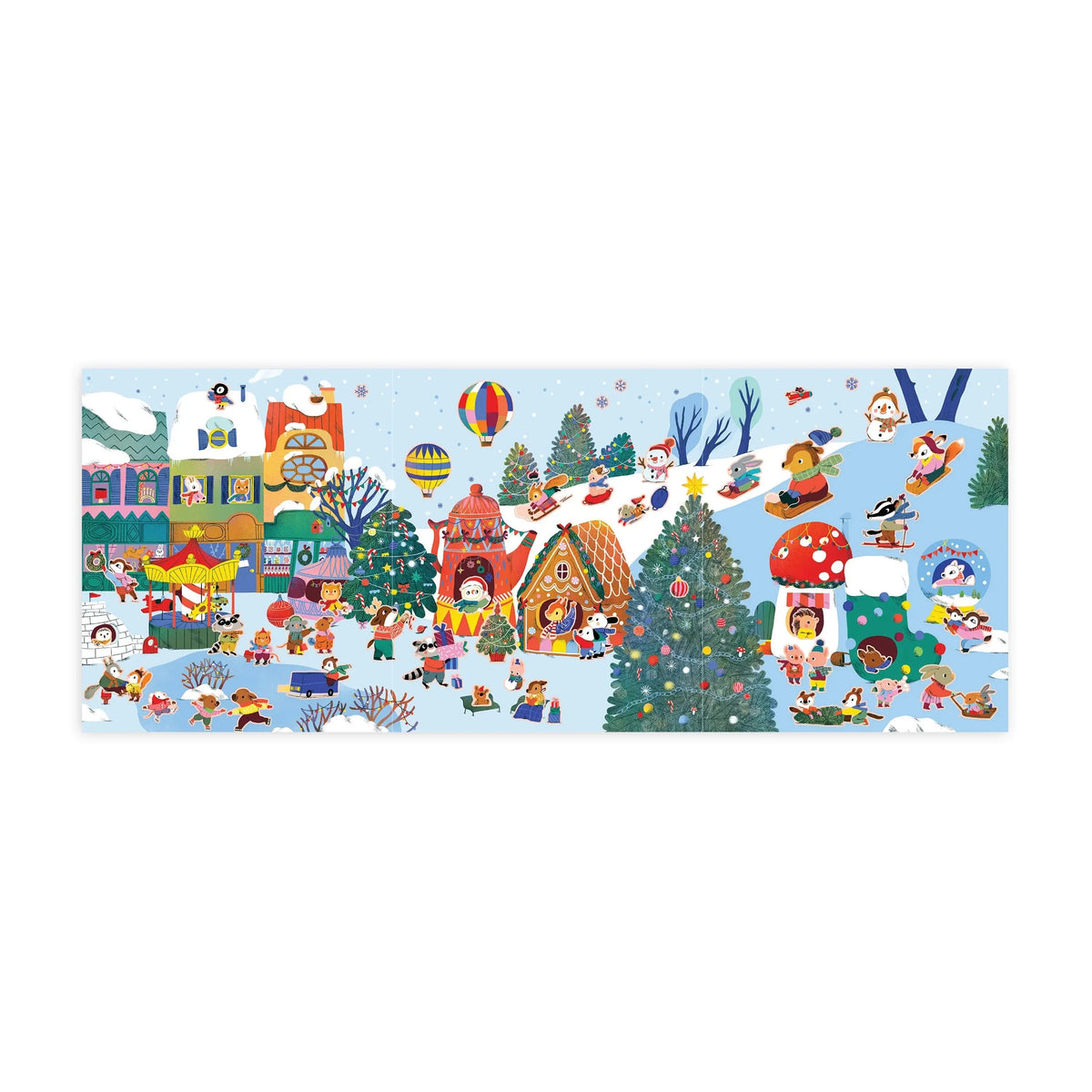 Christmas Village Sticker Play Reusable Activity Set by Mudpuppy