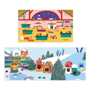 Christmas Village Sticker Play Reusable Activity Set by Mudpuppy