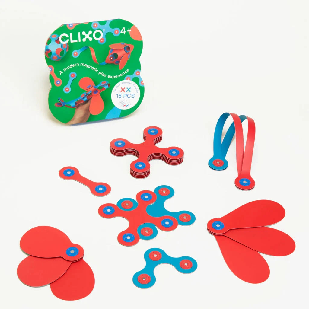 Clixo Itsy Pack in Flamingo and Turquoise