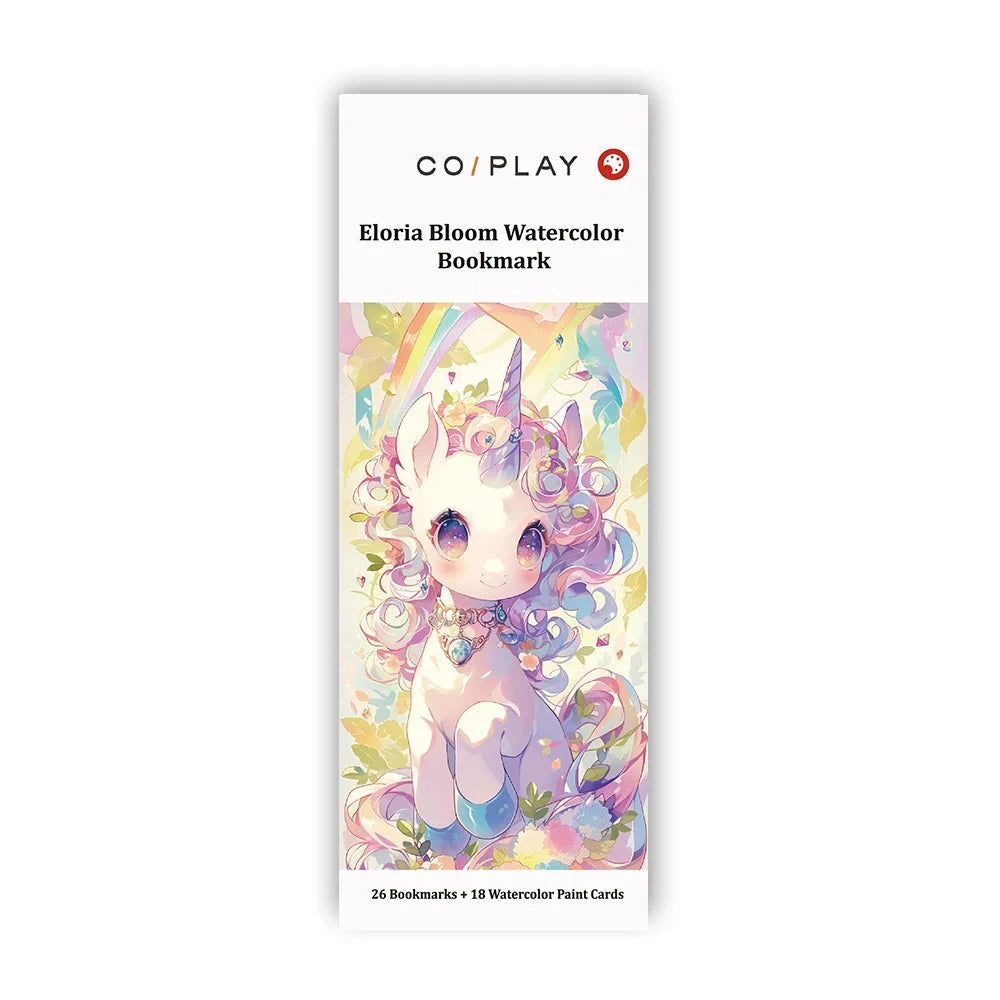 Coiplay Watercolor Bookmark: Eloria Bloom