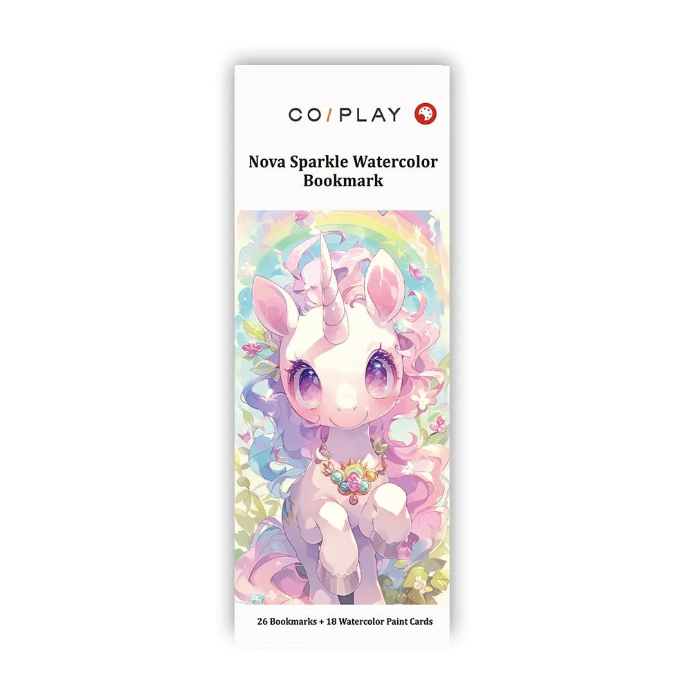 Coiplay Watercolor Bookmark: Nova Sparkle