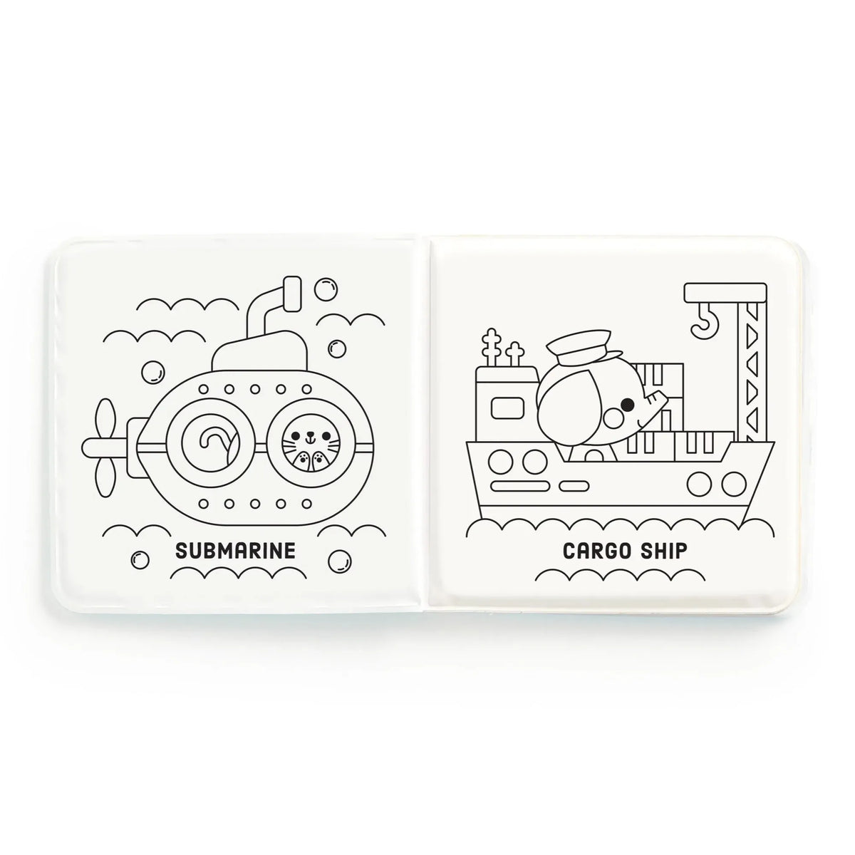 Color Magic Bath Book: Busy Boats by Mudpuppy