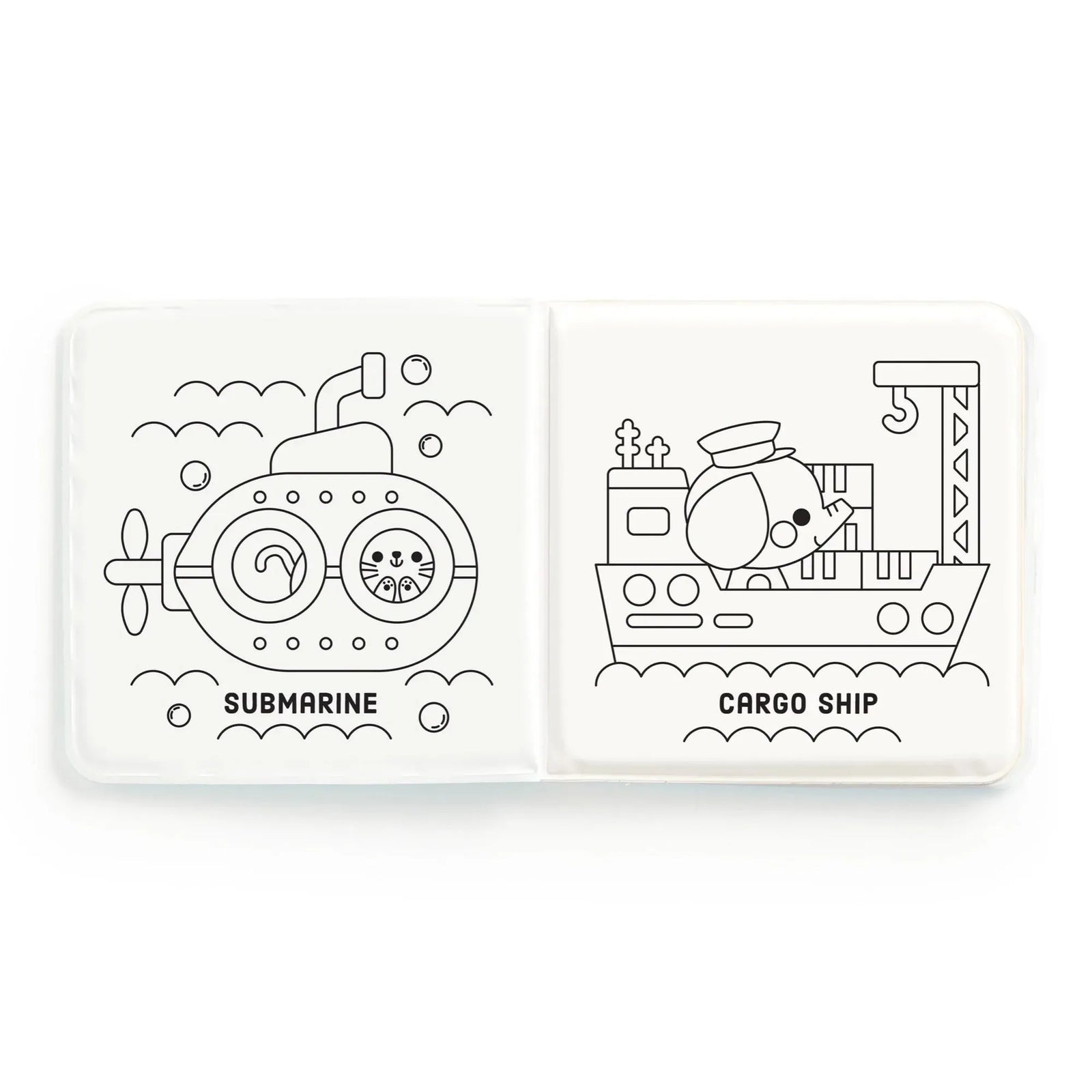 Color Magic Bath Book: Busy Boats by Mudpuppy