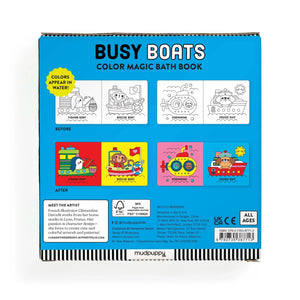 Color Magic Bath Book: Busy Boats by Mudpuppy