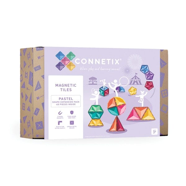 Connetix 48 Piece Pastel Shape Expansion Pack