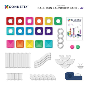 Connetix Ball Run Launcher Pack 47 Pieces
