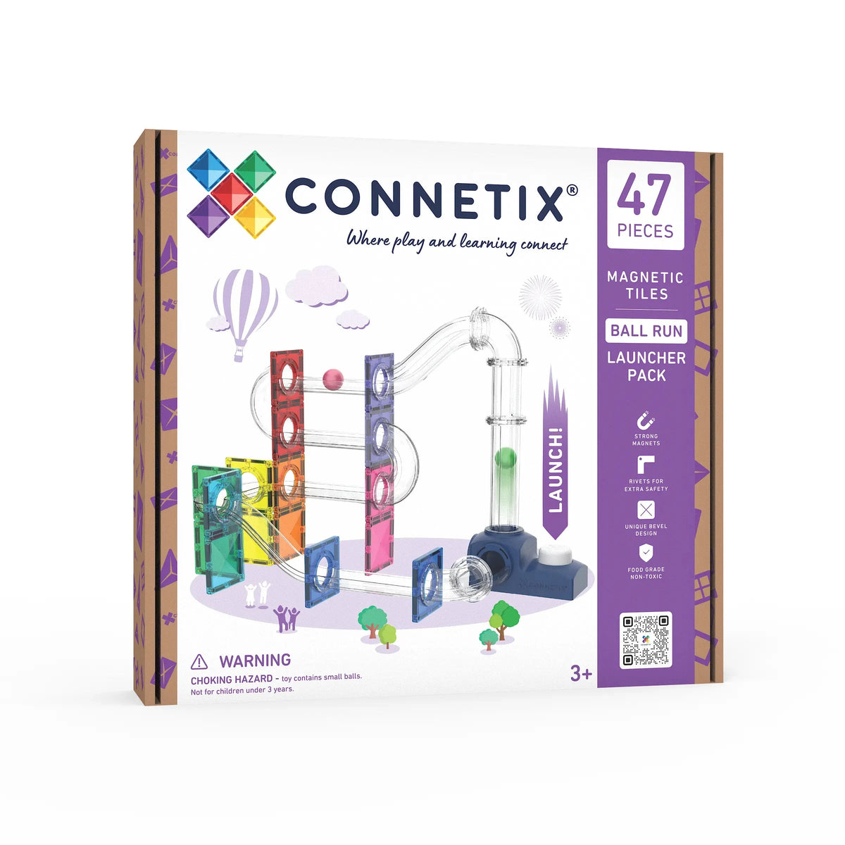 Connetix Ball Run Launcher Pack 47 Pieces