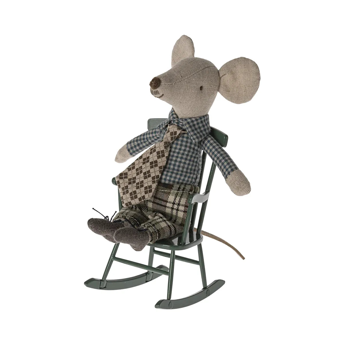 Maileg Rocking Chair, Mouse -- Dark Green