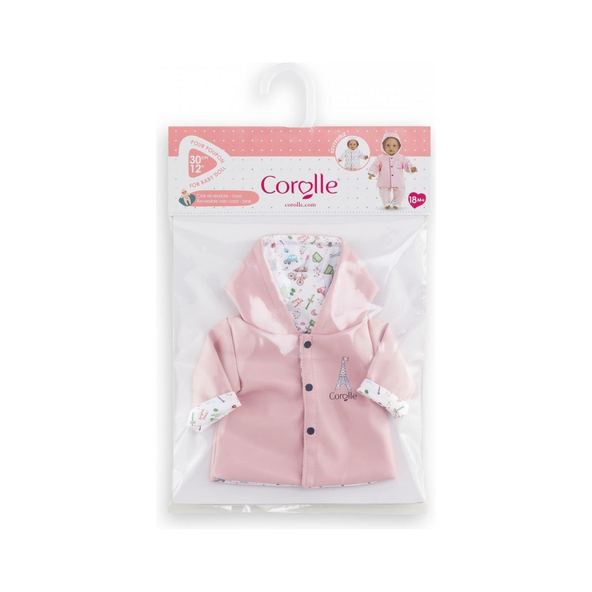 Corolle 14" Reversible Rain Coat