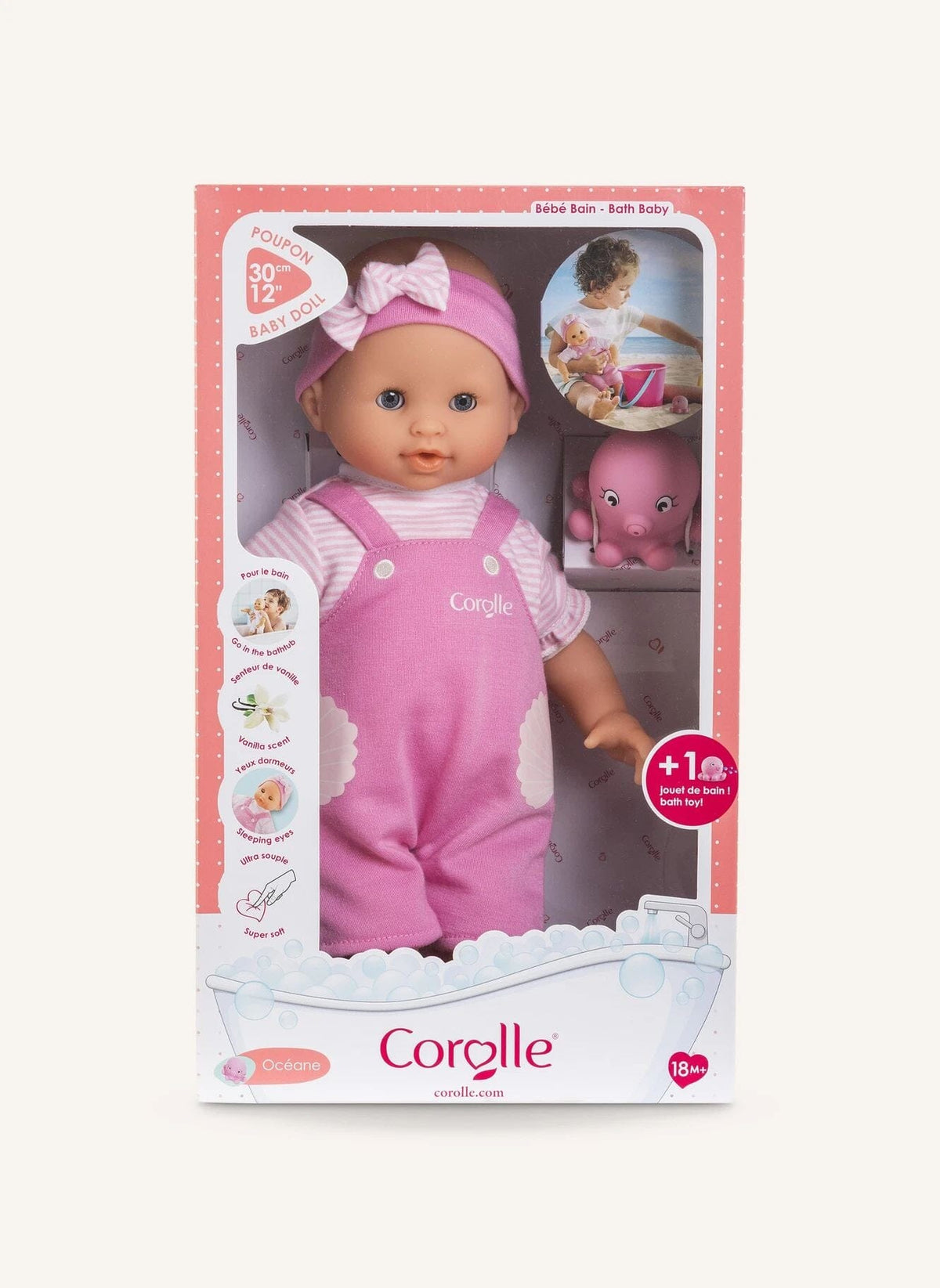 Corolle Bebe Bath 12" Oceane with Shells