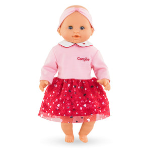 Corolle Heart Petals Dress & Headband  for 12" Doll