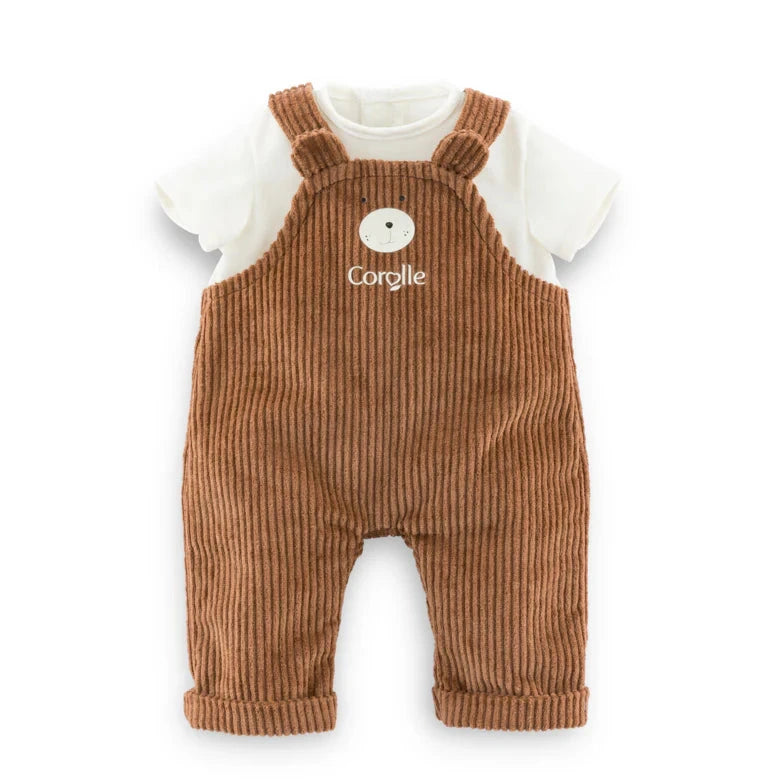 Corolle Little Explorer 12" Bear Overalls and T-Shirt