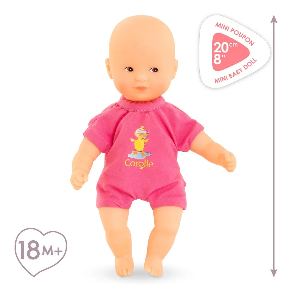 Corolle Mini Bath-- Pink