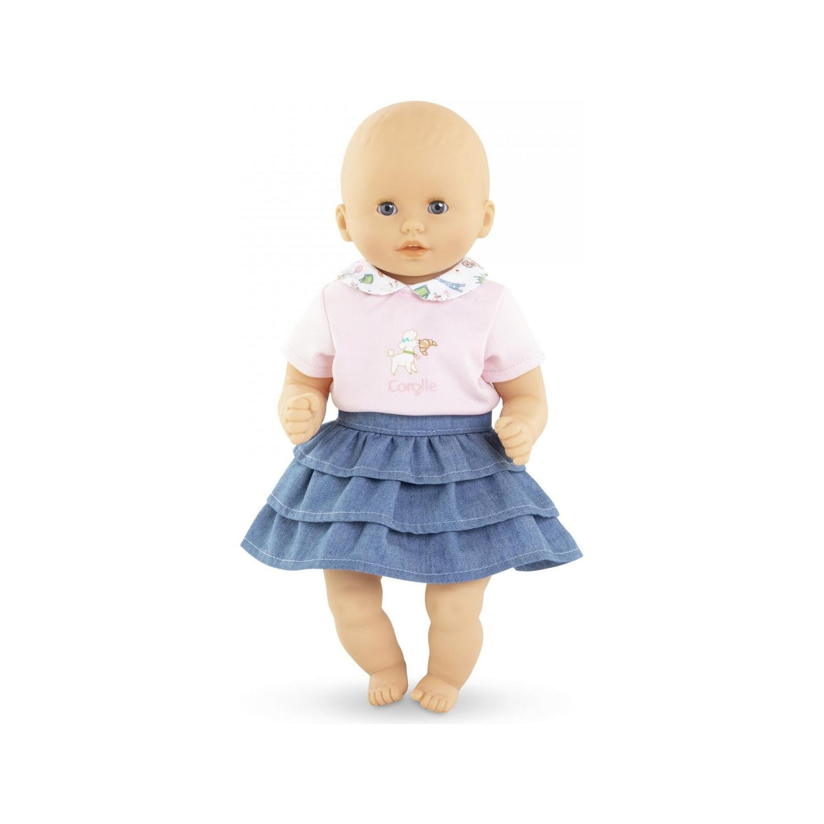 Corolle T-Shirt and Ruffled Skirt for 14" Doll