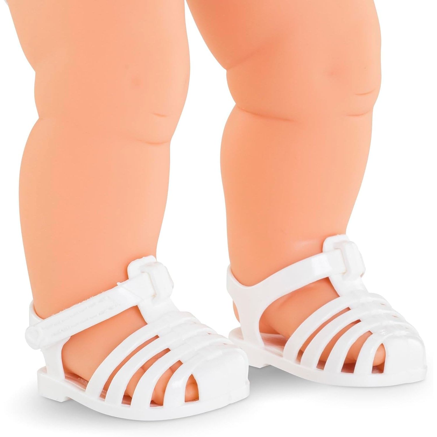 Corolle White Sandals for 14" Doll