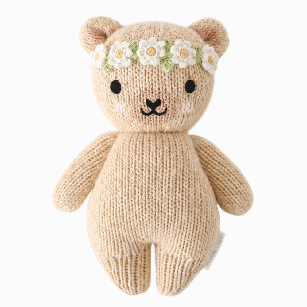 cuddle+kind Baby Honey Bear (Ivory Floral)