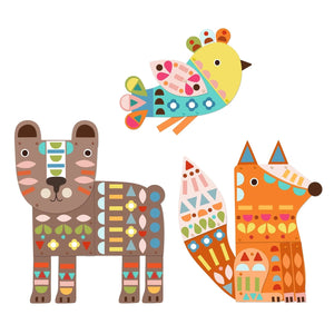 Djeco Create with Paper -- 3 Giant Animals Collage