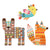 Djeco Create with Paper -- 3 Giant Animals Collage