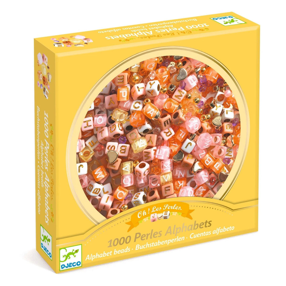 Djeco Beads Bracelet Kit-- Alphabet (Gold)