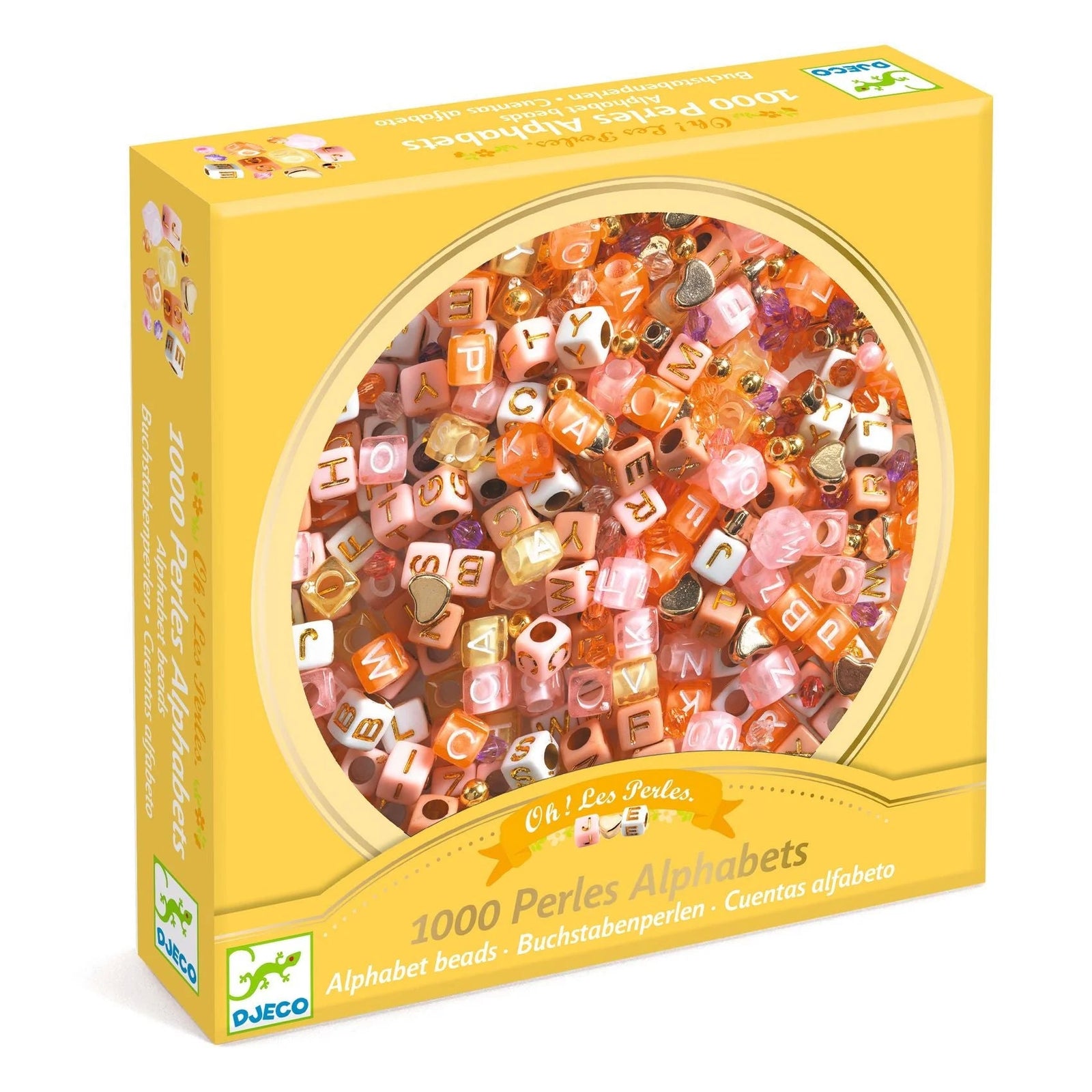 Djeco Beads Bracelet Kit-- Alphabet (Gold)