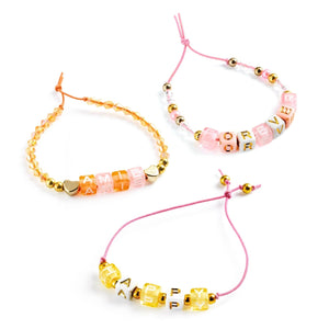 Djeco Beads Bracelet Kit-- Alphabet (Gold)