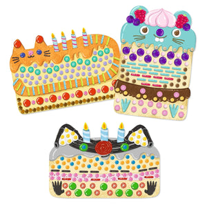 Djeco Mosaic Craft Kit -- Cakes and Sweets