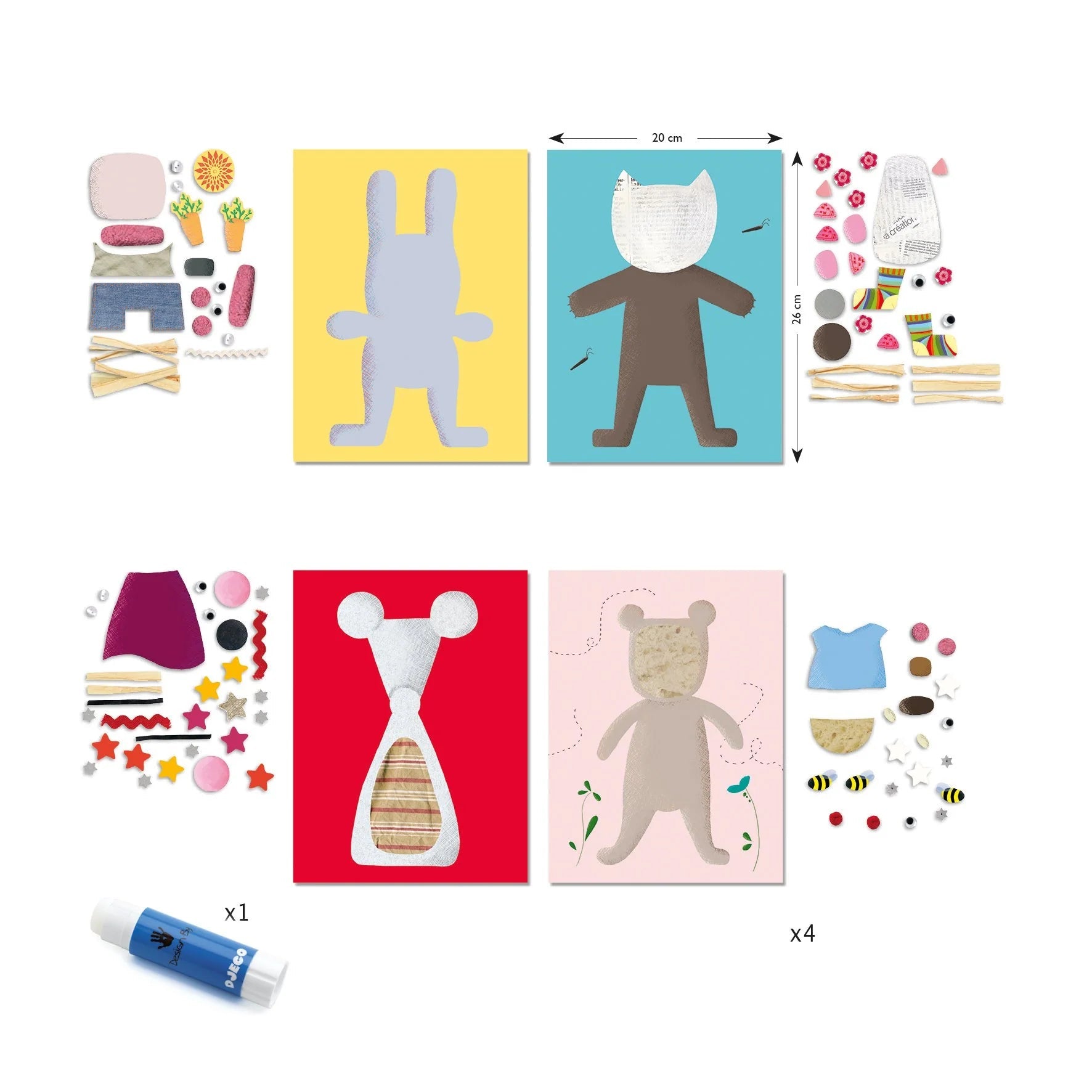 Djeco Collages for Little Ones Craft Kit