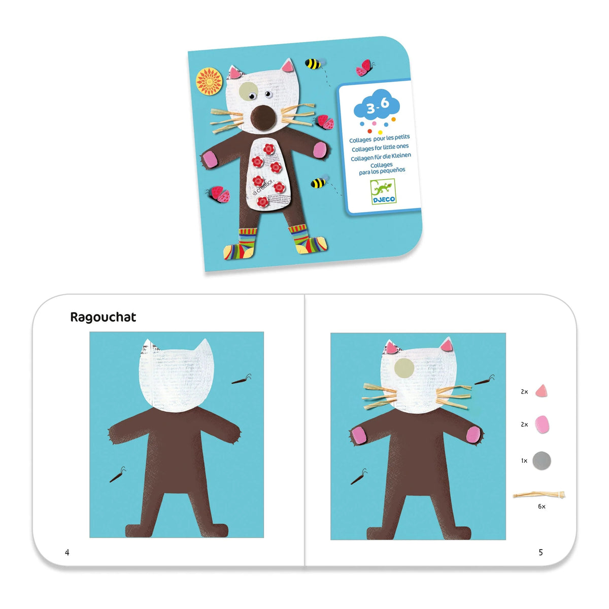Djeco Collages for Little Ones Craft Kit