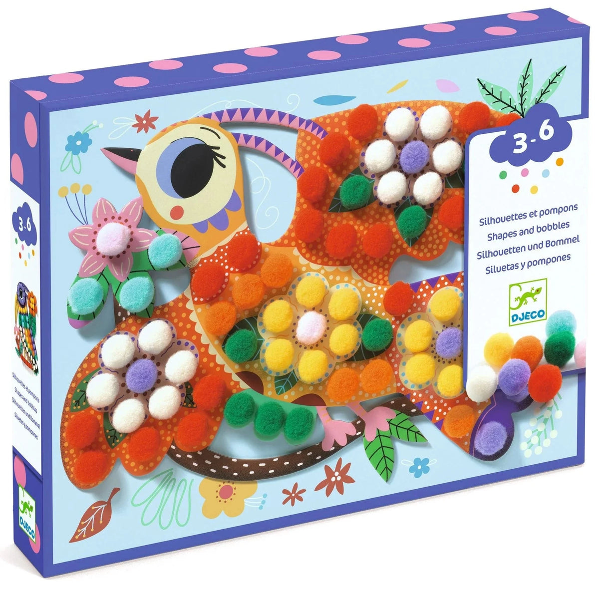 Djeco Create with Pompoms-- Birds