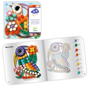 Djeco Create with Pompoms-- Birds