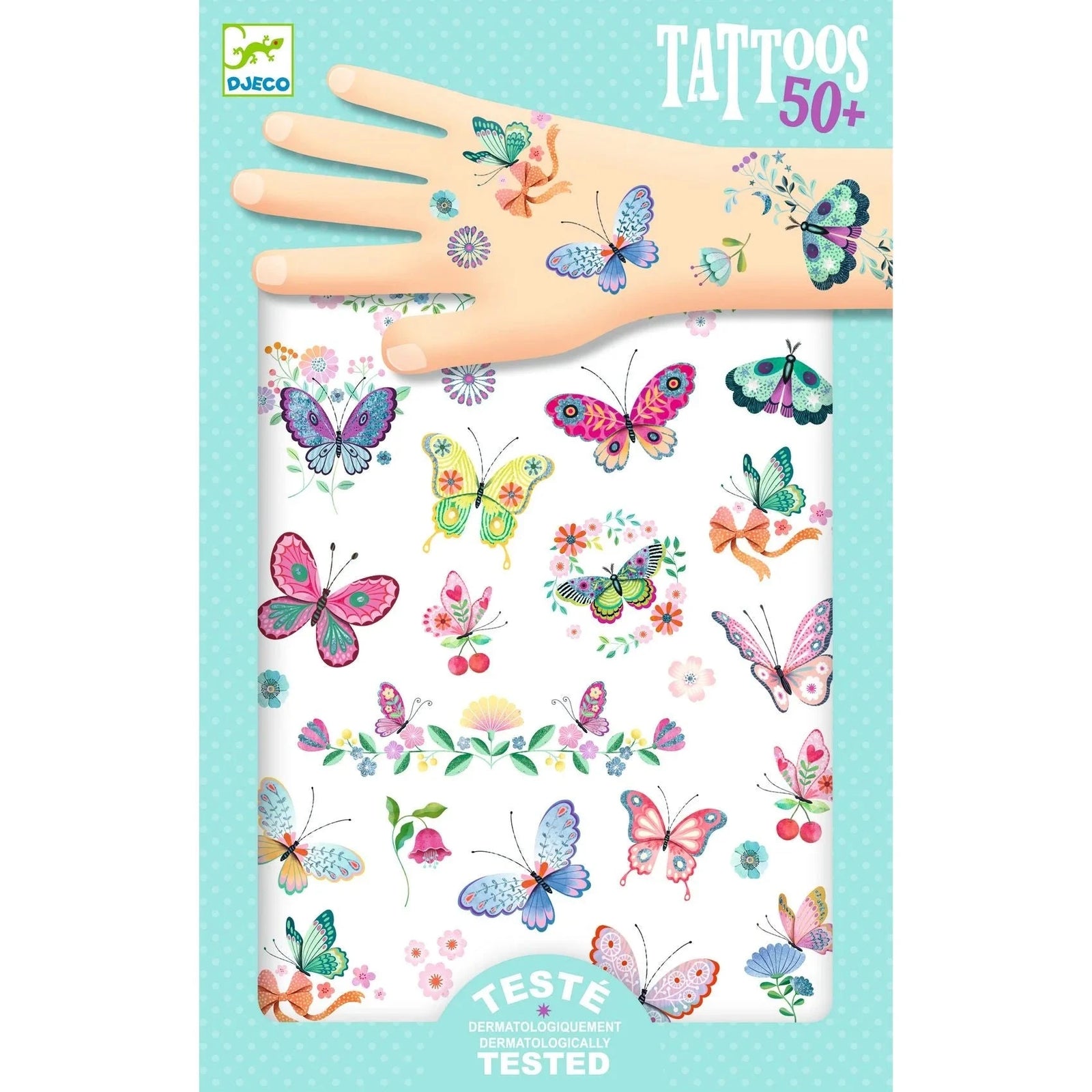 Djeco- Dream Butterflies Temporary Tattoos