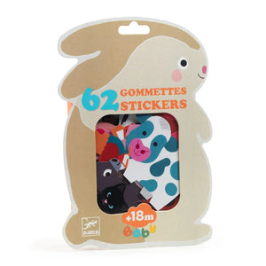 Djeco- Farm Animals Baby Stickers