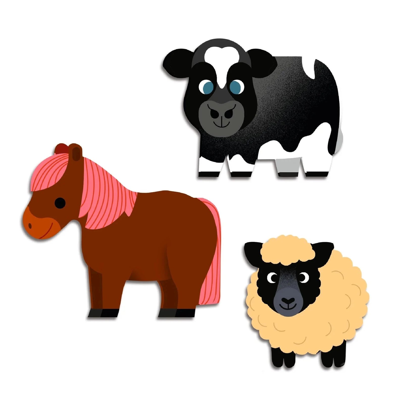 Djeco- Farm Animals Baby Stickers