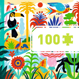 Djeco Gallery Puzzle-- Jungle, 100 Pieces