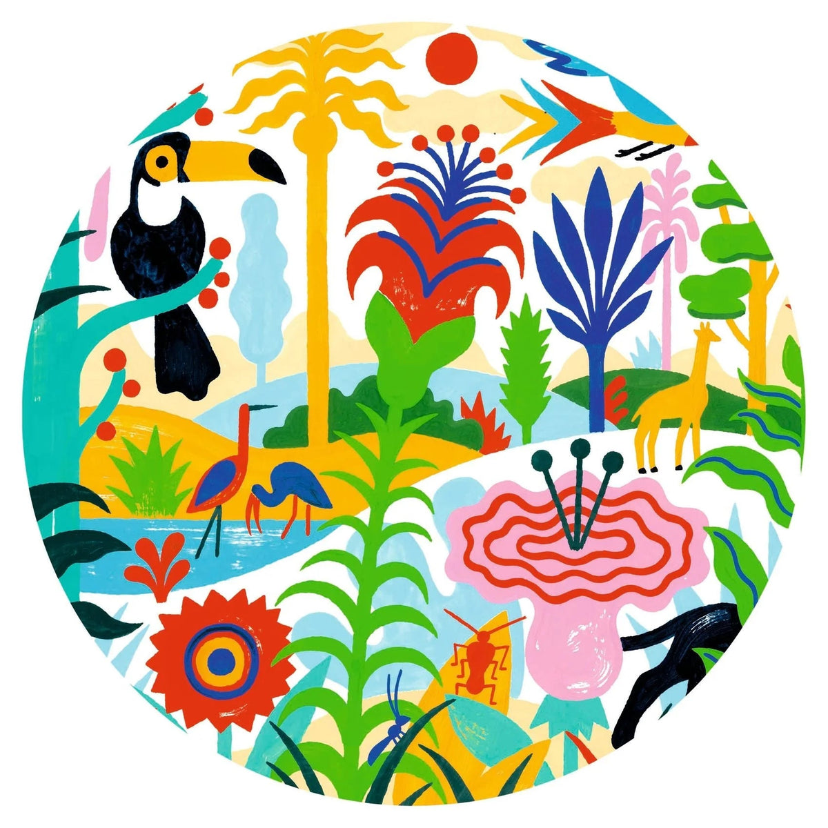 Djeco Gallery Puzzle-- Jungle, 100 Pieces