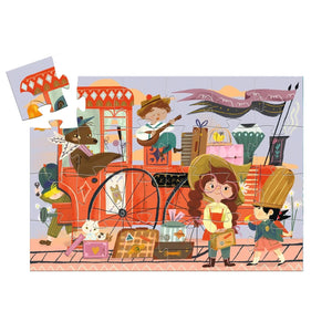 Djeco Mia's Journey Silhouette Puzzle-- 36 Pieces