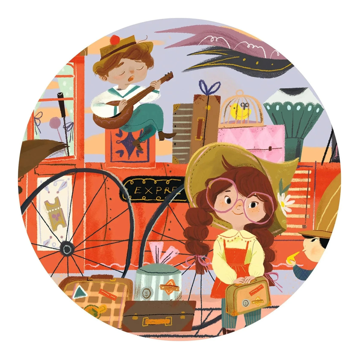 Djeco Mia's Journey Silhouette Puzzle-- 36 Pieces