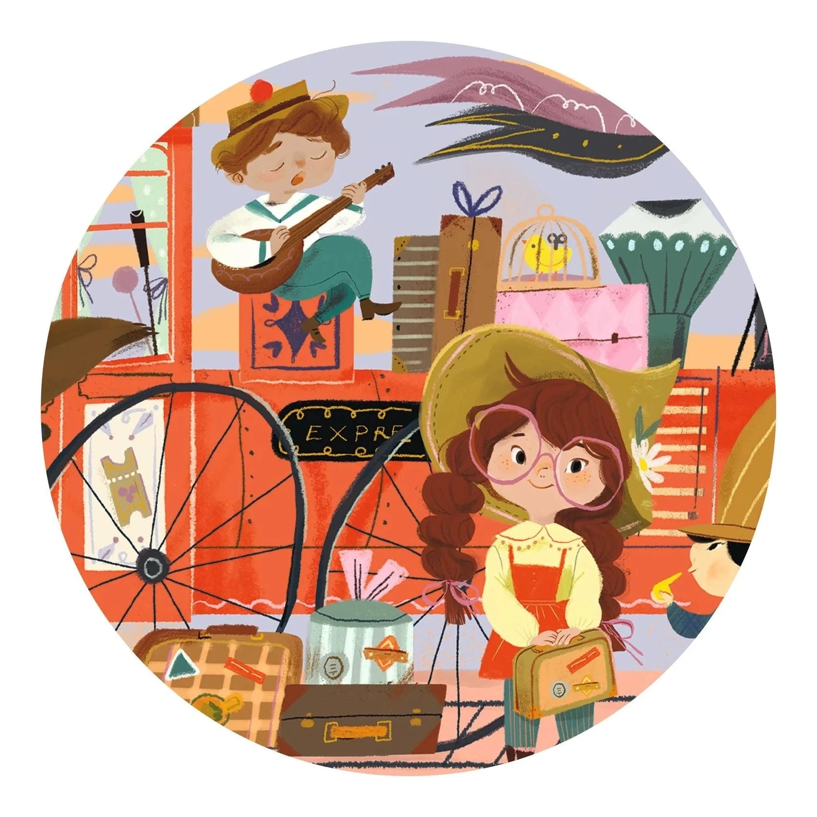 Djeco Mia's Journey Silhouette Puzzle-- 36 Pieces